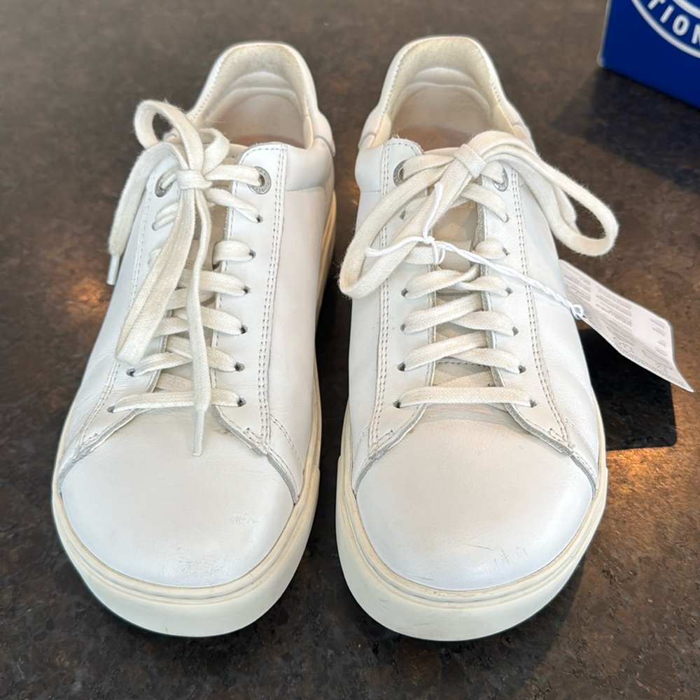 Birkenstock Cream Low-Top Sneakers - Picture 2 of 7